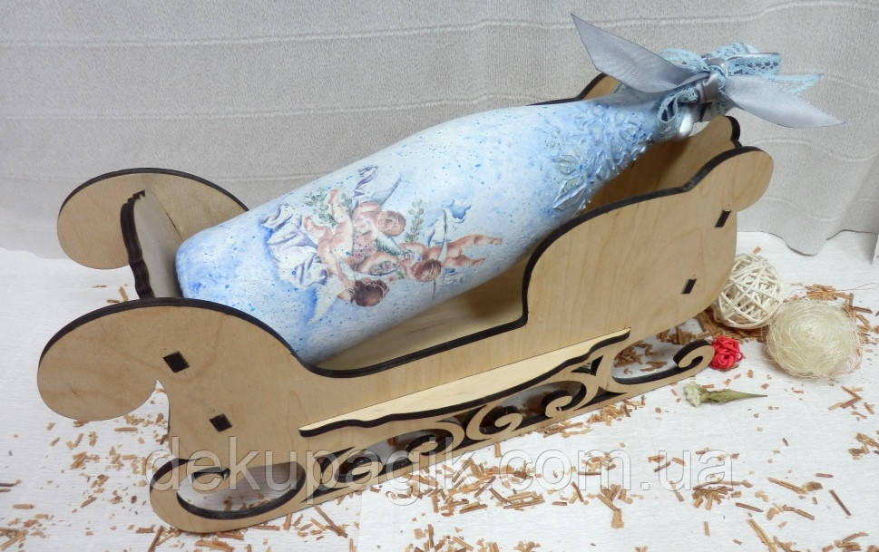 Санки для шампанського 12х16х35см, мдф 6мм (арт307), фото 1