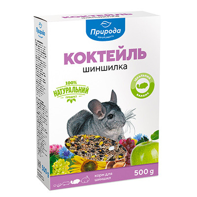 Корм Коктейль для гризунів "Шиншилка" 0,5 кг Картон