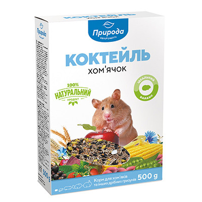 Корм Природа Коктейль для гризунів Хом'ячок 500г арт.PR740046