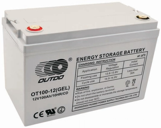 OT 12V100ah  Outdo UPS  Аккумулятор, фото 1