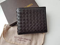 Кошелек Bottega Veneta кожаный коричневый