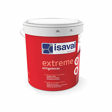 Фарба гумова гідроізоляційна для покрівлі, стін та підлоги Антіготерас ISAVAL 4л≈3,2м²/в 3 шари