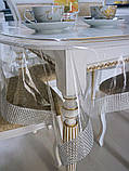 Скатертина силіконова c камінням Золото/ Срібло/Коричнева на будь-який стіл (Під замовлення), фото 5