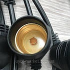 Вулична гірлянда 10м 15хЕ27 ретро Белт-лайт круглий патрон без ламп, фото 10