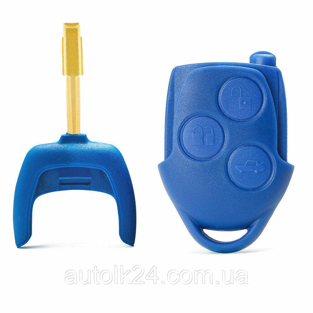 Корпус ключа Ford Transit 3 кнопки лезо FO21