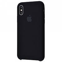 Чехол Silicone Case для iPhone X / Xs Black (силиконовый чехол черный силикон кейс на айфон Х Хс 10 с)