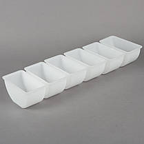 Ящик барний на 6 осередків Барний органайзер із пластику Ящик барний на 6 секцій Барний ящик з відділеннями чорний, фото 5