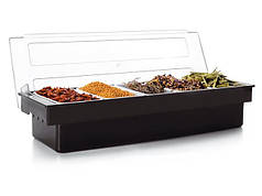 Барні ящики на 5 секцій Ящик бармена Барний контейнер Барний органайзер із пластику Барний ящик з відділеннями