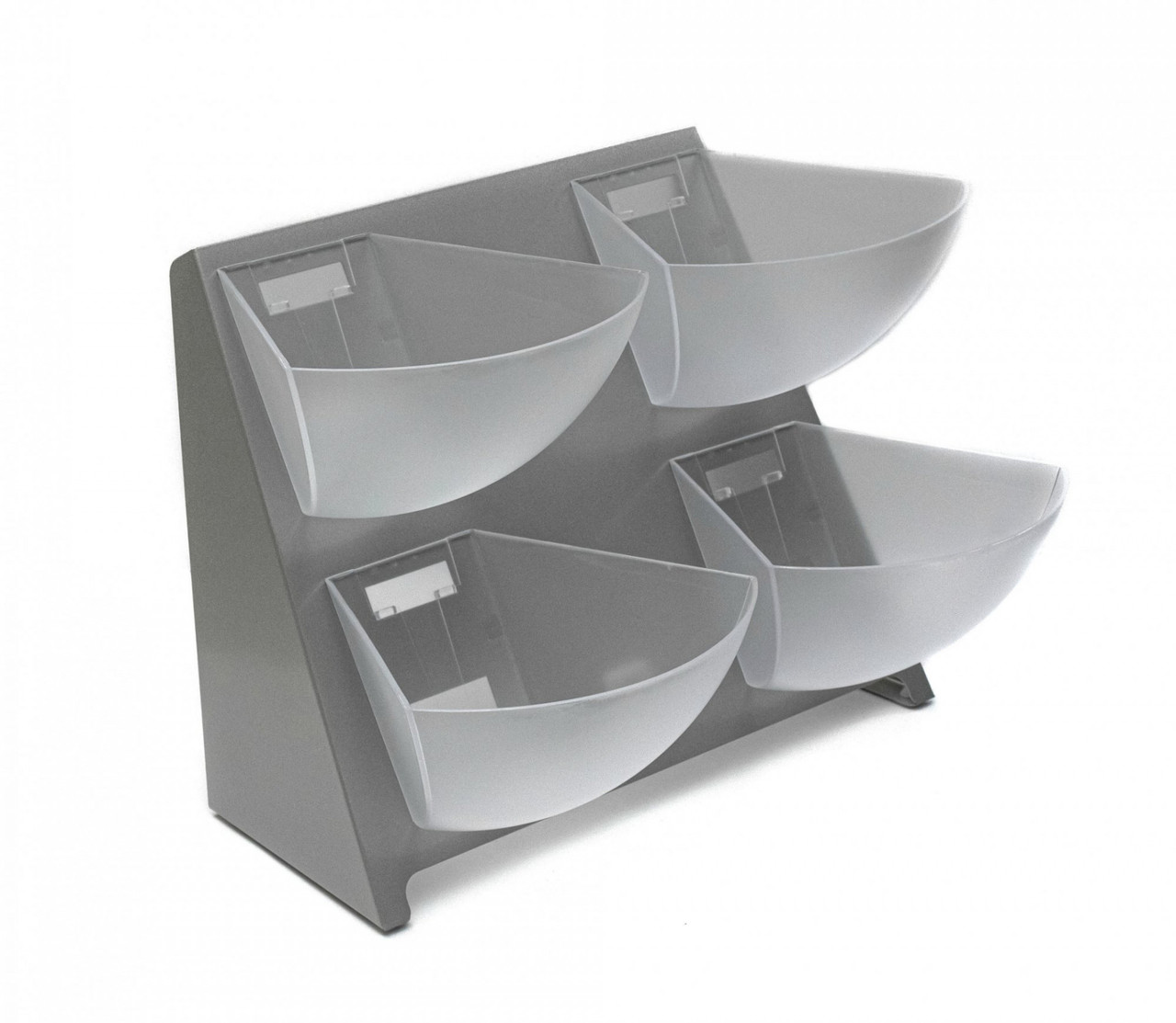 Двоярусна стійка для інгредієнтів на 4 осередки Органайзери для бару Барний органайзер із пластику