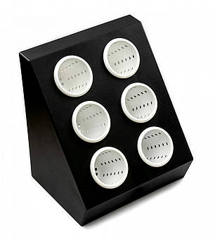 Диспенсер для столових приладів на 6 осередків Барний органайзер із пластику Органайзери для бару, фото 1