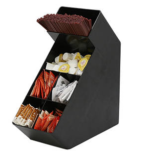 Підставка для склянок Диспенсер для інгредієнтів мішалок та трубочок Барний органайзер із пластику, фото 1