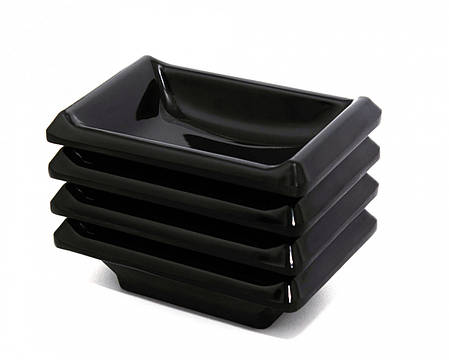 Соусники маленькі 40мл меламін 91×63×22 мм чорний Соусник для соєвого соусу Соусники маленькі, фото 2