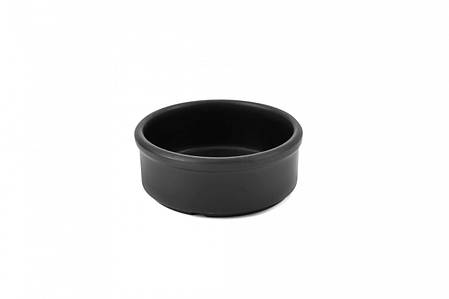 Соусник круглий з меламіну 80 мл чорний матовий 78 × 30 мм Соусник для соєвого соусу Соусники маленькі, фото 1