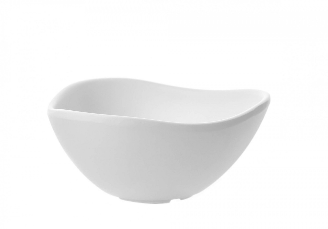 Чаша для соусу трикутна округла 20 мл з меламіну 56×56×27 мм біла