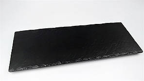 Сланцеві тарілки для подачі з меламіну 40*15*1.8 чорне Дошка для суші, фото 2