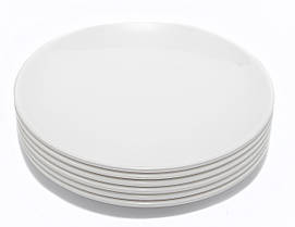 Тарілка обідня кругла 25.4 см Тарілка меламінова Посуд з меламіну Пластиковий посуд багаторазовий, фото 3