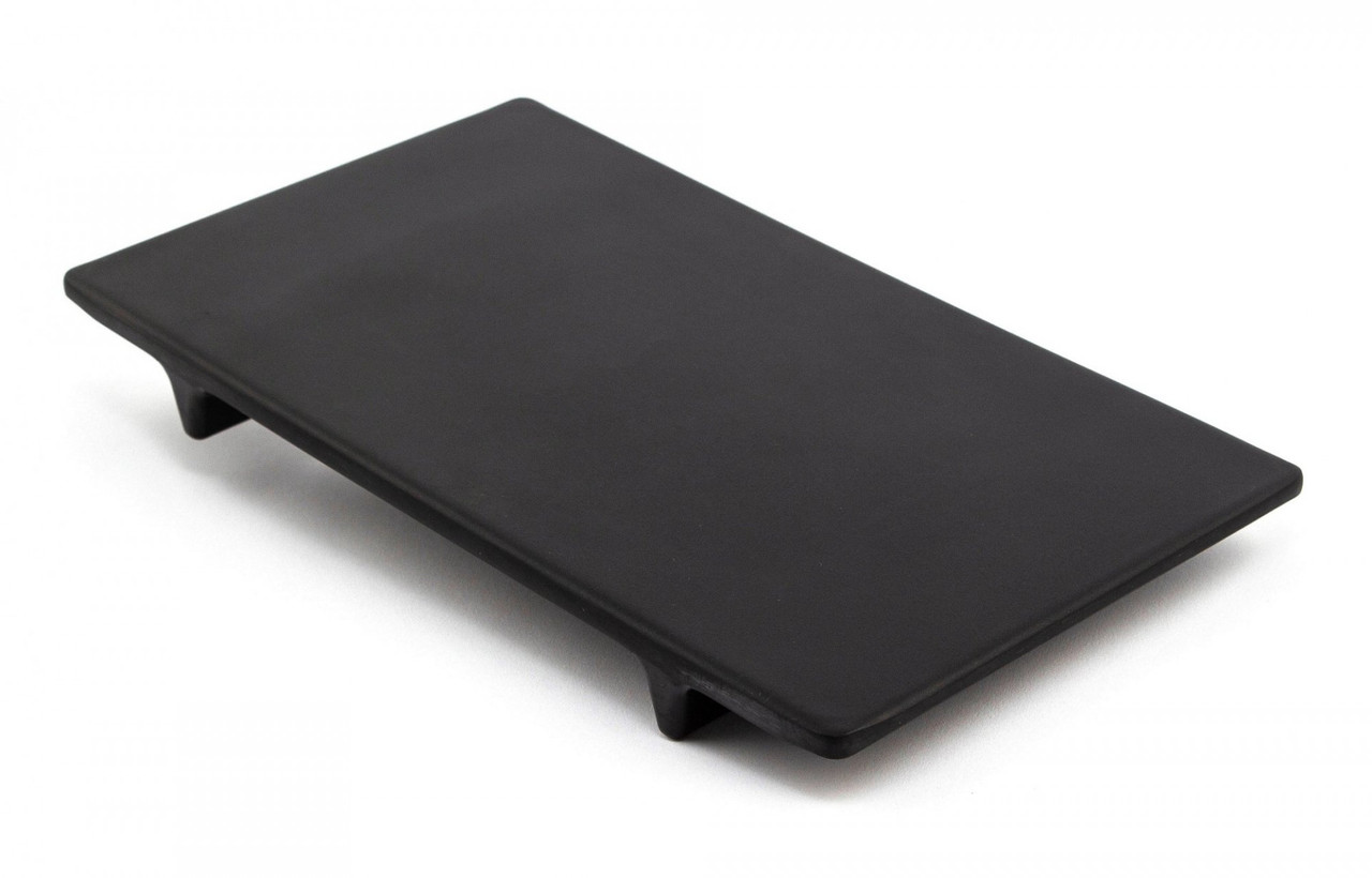 Дошка для суші 23.9 x 14.2 x 2.2 см чорна Сланцеві тарілки Сланцевий посуд Дошка для суші