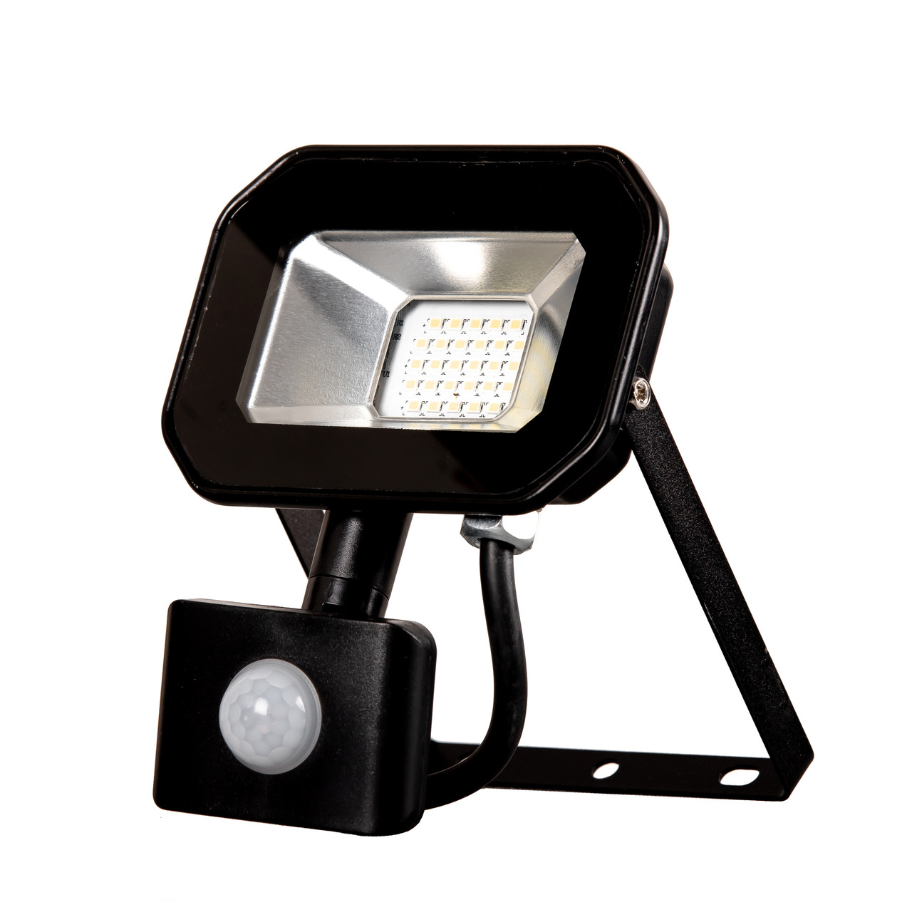 Прожектор світлодіодний 20 Вт із датчиком руху ГАРАНТІЯ 2 РОКИ 20W SMD LED 6000 K Д/Р BK