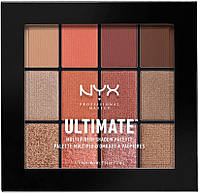 Палетка теней для век NYX Cosmetics Ultimate Multi-Finish Shadow Palette 08 Warm Rust