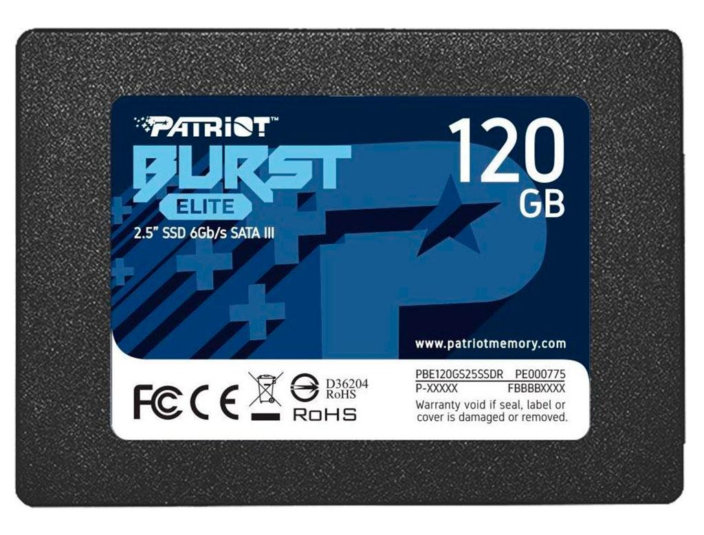 Накопичувач SSD 2.5" 120 GB Patriot burst elite SATAIII TLC 3D (PBE120GS25SSDR)