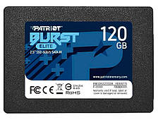 Накопичувач SSD 2.5" 120 GB Patriot burst elite SATAIII TLC 3D (PBE120GS25SSDR)