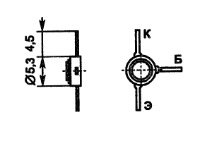 КТ3101А кремнієвий транзистор NPN (2,25ГГц 15В) (КТ14)