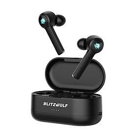 Бездротові Bluetooth навушники BlitzWolf BW-FLB2 з портативним кейсом (Чорний)