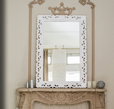 Дзеркало Гретта біле 112*74 см ТМ "Миро-марк", фото 1