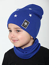 Комплект шапка демісезонний хомут з сітловідбиваючими елементами для хлопчика від 4 до 7 років, фото 4