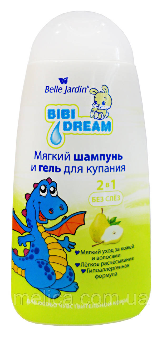 М'який шампунь і гель для купання Bibi Dream 2 в 1 Алое і Мигдальне масло - 300 мл.