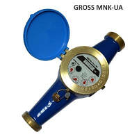 Счётчик холодной воды Gross MNK-UA DN20 (номин. расход 4 м3/ч, мокроход)