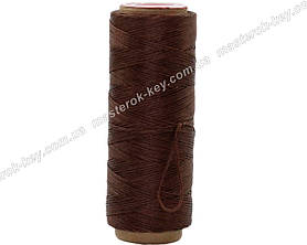 Galaces 1,2 мм коричневий (S020) плоский вощений шнур по шкірі (картон)