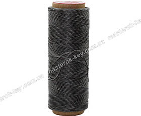 Galaces 1,2мм сірий (S023) плоский вощений шнур по шкірі (картон)