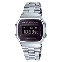 Электронные мужские наручные часы Casio оригинал Япония Collection A168WEM-1EF со стальным браслетом