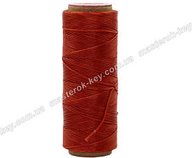 Galaces 1,2мм темно-кораловий (S044) плоский вощений шнур по шкірі (картон)