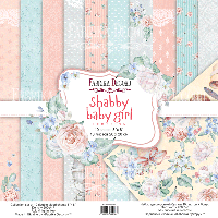 Набір скрап-паперу "Shabby baby girl redesign" 20x20 см 10 аркушів