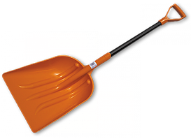 Лопата універсальна, пластикова з металевим 
держаком, KT-CXG809-M