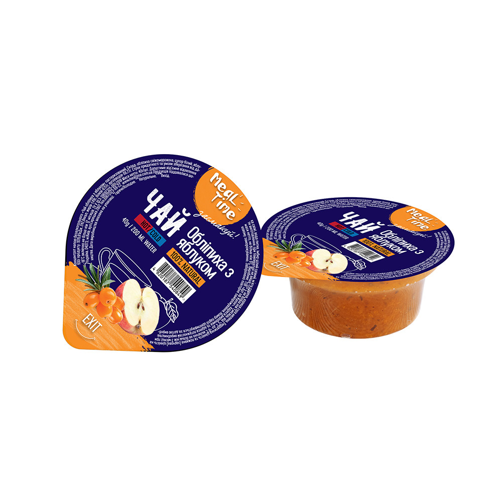 Ягідний концентрат Meal time Обліпиха з яблуком 40 г контейнер (24 шт. упаковка)