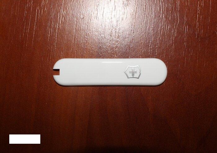 100% SWISS ORIGINAL • Накладка ручки ножа "Victorinox" передня біла, для ножів 58 мм