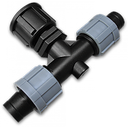 Трійник крапельна стрічка х2 / різьба внутрішня 
1/2", DSTA05-12L
