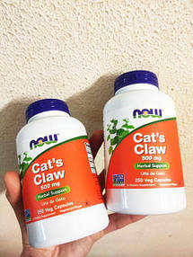 Котячий кіготь, NOW Foods "cat's Claw" 500 мг., 250 капсул