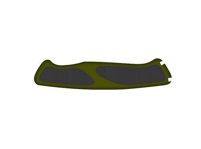 100% SWISS ORIGINAL • Задня накладка для ножів VICTORINOX 130мм, нейлонова, зелено-чорна