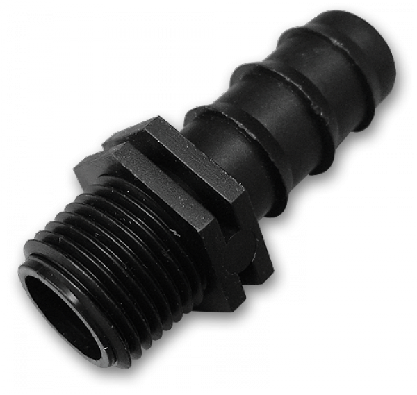 Адаптер для трубки 16мм із зовнішньою різьбою 
1/2", DSWA04-1216L