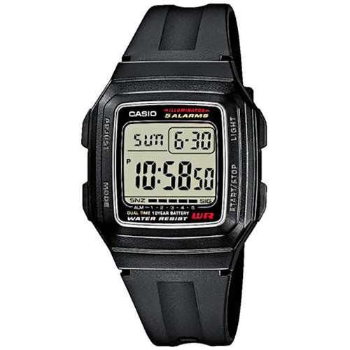 Спортивні чоловічі кварцові наручні годинники Casio оригінал Японія Collection F-201WA-1AEG з полімерним