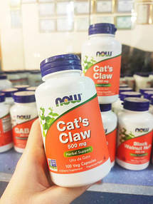 Котячий кіготь, NOW Foods "cat's Claw" 500 мг., 100 капсул