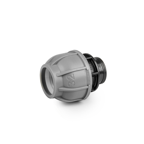 Муфта з'єднувальна для труб PE 25 мм / РВ 1",
PN10, DSRA10L25F1, фото 1