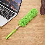 Телескопічна позначка для прибирання пилу Microfibre Duster 33-80 см салатова піпідастр для видалення пилу (ST), фото 3