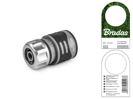Конектор 1/2" - STOP TPR WHITE LINE, WL-2146, фото 2