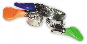 Хомут червячный нержавеющий с бабочкой, 
16-27мм, RVB 16-27/9