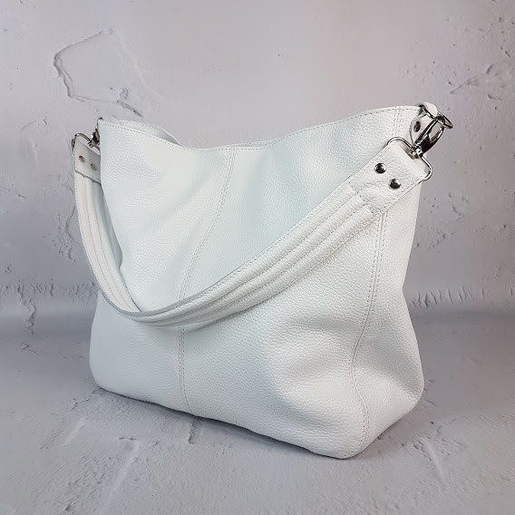Сумка жіноча "Єва" натуральна шкіра,біла, фото 1